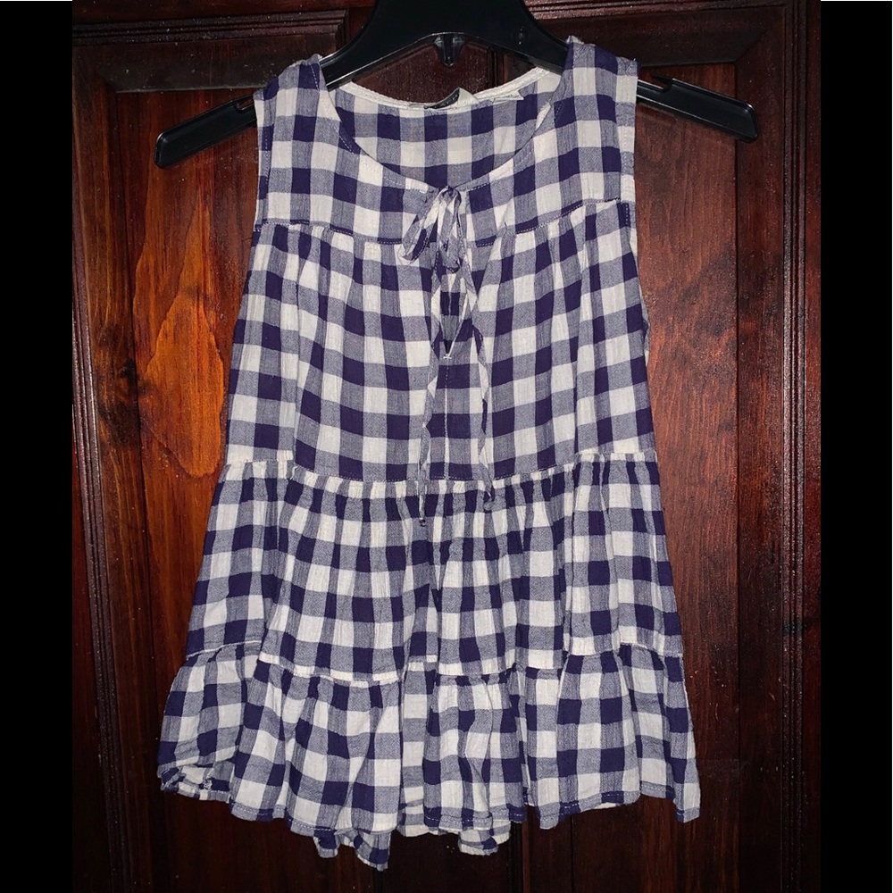 11.1 Tylho Womens Plaid Top